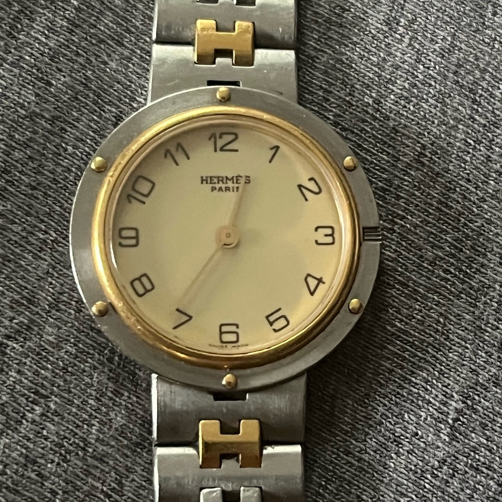 Hermes Silver and Gold Women's Watch
